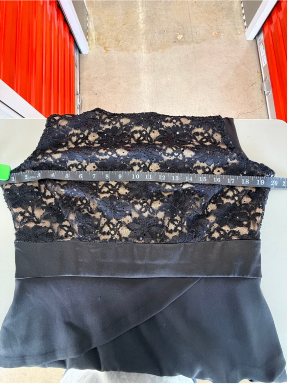 Women's Connected Apparel Black Lace Tiered Dress Size 14 - Picture 9 of 11